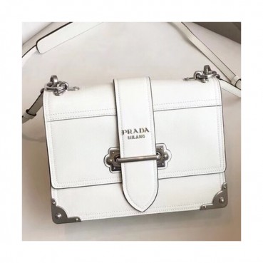 Prada Cahier Leather Shoulder Bag,24cm - 프라다 카이에 레더 여성용 숄더백 ,1BD095