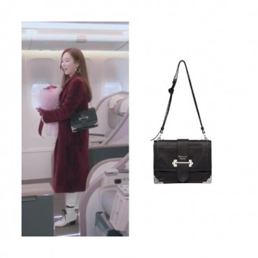 Prada Cahier Leather Shoulder Bag,24cm - 프라다 카이에 레더 여성용 숄더백 ,1BD095
