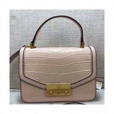 Tory Burch Leather Pink Juliette Top Handle Shoulder Bag,20cm - 토리버치 레더 핑크 줄리엣 탑 핸들 숄더백 TBB0175,20cm
