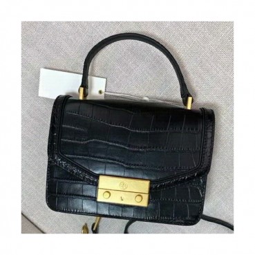 Tory Burch Leather Black Juliette Top Handle Shoulder Bag,20cm - 토리버치 레더 블랙 줄리엣 탑 핸들 숄더백 TBB0172,20cm