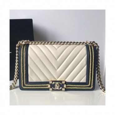 Chanel 2018 Leboy Leather Chain Shoulder Bag ,25CM - 샤넬 2018 르보이 레더 체인 숄더백 67086 