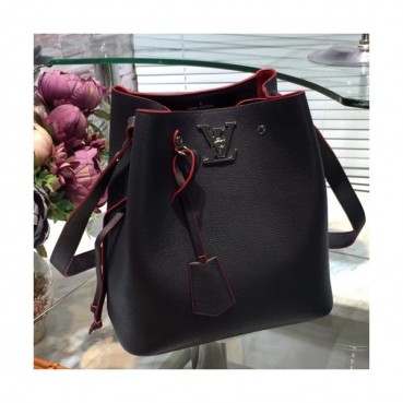 Louis Viutton Lock Me Bucket Shouder Bag ,27cm - 루이비통 락미 버킷 숄더백 M54677,LOUB0972,27cm,네이비