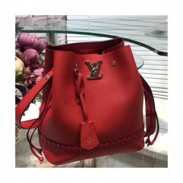 Louis Viutton Lock Me Bucket Shouder Bag ,27cm - 루이비통 락미 버킷 숄더백 M54681,LOUB0969,27cm,레드