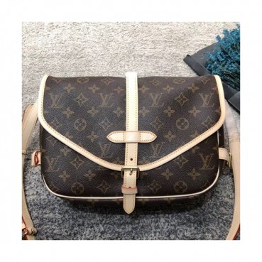 Louis Vuitton Saumur Monogram Shoulder Bag,28cm - 루이비통 소뮤르 모노그램 숄더백 M40710,LOUB0964 ,28cm,브라운