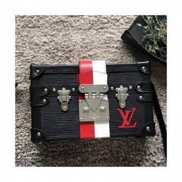 Louis Vuitton Petite Malle Shoulder Bag,18.5cm - 루이비통 쁘띠뜨 말 숄더백 LOUB0959 ,18.5cm,블랙