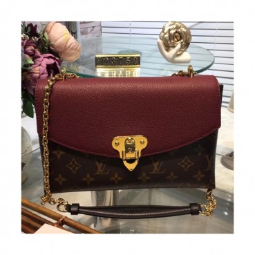 Louis Vuitton Saint Placide Chain Shoulder Bag,25cm - 루이비통 세인트 플라시드 체인 숄더백 M43714,LOUB0950 ,25cm,브라운+와인