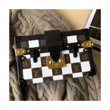 Louis Vuitton Petite Malle Shoulder Bag,19cm - 루이비통 쁘띠뜨 말 숄더백 M51600,LOUB0915 ,19cm,화이트+브라운