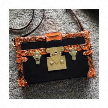 Louis Vuitton Monogram Petite Malle Shoulder Bag,18cm - 루이비통 모노그램 쁘띠뜨 말 숄더백 M51600,LOUB0864 ,18cm,블랙