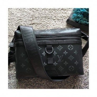 Louis Vuitton 2018 Monogram Messenger Shoulder Bag,29.5cm - 루이비통 2018 모노그램 메신저 남성용 숄더백 M43889 ,LOUB0772 ,29.5cm,블랙
