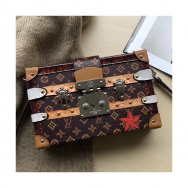 Louis Vuitton Monogram Petite Malle Shoulder Bag,19cm - 루이비통 모노그램 쁘띠뜨 말 숄더백 M52737,LOUB0693 ,19cm,브라운