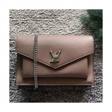 Louis Vuitton Pochette My Lock Me Chain Shoulder Bag,19cm - 루이비통 포쉐트 마이 락미 체인 숄더백 M63471,LOUB0652,19cm,그레이브라운