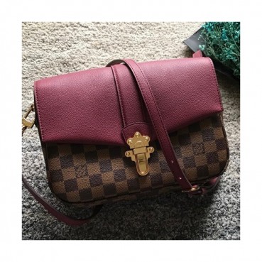 Louis Vuitton Clapton Shoulder Bag,24cm - 루이비통 클랩튼 숄더백 N44243,LOUB0641,24cm,브라운+와인