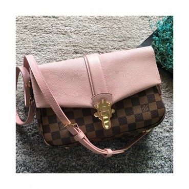 Louis Vuitton Clapton Shoulder Bag,24cm - 루이비통 클랩튼 숄더백 N44243,LOUB0640,24cm,브라운+핑크