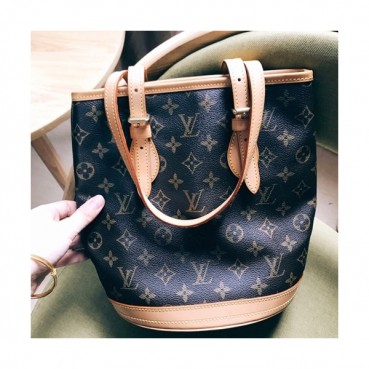 Louis Vuitton MonogramBucket Tote Shoulder Bag,36cm - 루이비통 모노그램 버킷 토트 숄더백 M42236,LOUB0603,36cm,브라운