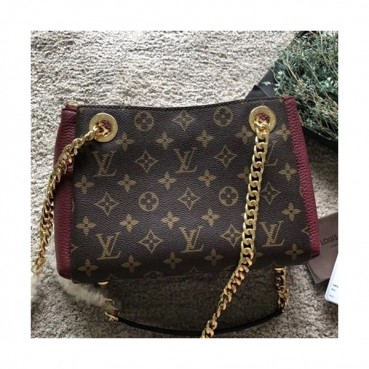 Louis Vuitton Saint Placide Monogram Chain Shoulder Bag,28cm - 루이비통 세인트 플라시드 모노그램 체인 숄더백 M53068,LOUB0597 ,28cm,브라운+와인
