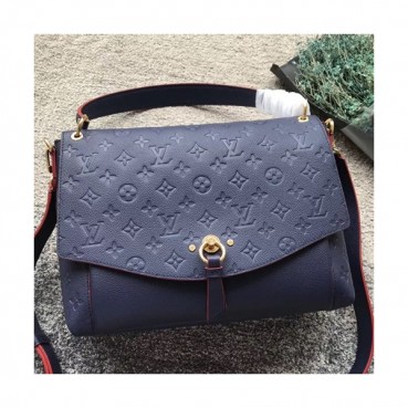 Louis Vuitton Empreinte Blanche Monogram Tote Shoulder Bag,25/32cm - 루이비통 앙프레뜨 블랑쉐 모노그램 토트 숄더백 M43618,LOUB0580 ,25/32cm,네이비