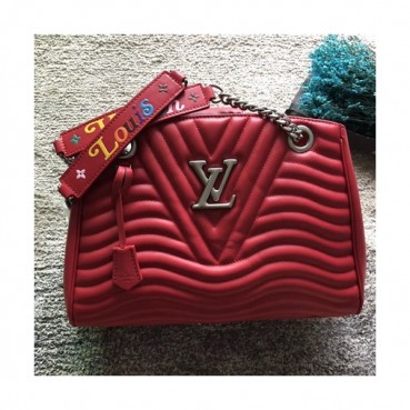 Louis Viutton New Wave Chain Tote Shouder Bag ,32cm - 루이비통 뉴웨이브 체인 토트 숄더백 M51496,LOUB0532 ,32cm,레드