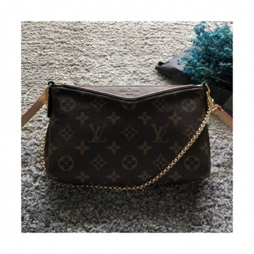 Louis Vuitton Pallas Clutch Shoulder Bag,23cm - 루이비통  팔라스 클러치 숄더백, M41638,LOUB0525 ,23cm,브라운+베이지그레이