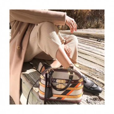 Louis Vuitton Tote Shoulder Bag,25cm - 루이비통 여성용 토트 숄더백 M52351,LOUB0441,25cm,화이트+브라운