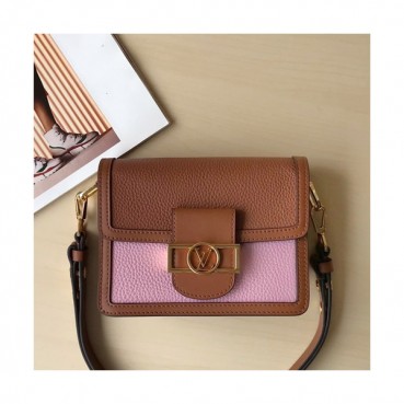 Louis Vuitton Dauphine Shoulder Bag,20/25cm - 루이비통 다프네 여성용 숄더백,M44391,LOUB0427 ,20/25cm,브라운+핑크