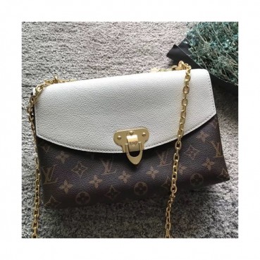 Louis Vuitton Saint Placide Chain Shoulder Bag,25cm - 루이비통 세인트 플라시드 체인 숄더백 M43714,LOUB0395 ,25cm,브라운+화이트