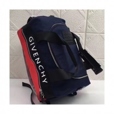 Givenchy 2018 Canvas & Leather Back Pack Tote Shoulder Bag,41cm - 지방시 2018 캔버스&레더 남성용 백팩 여행용가방 토트 숄더백 겸용, GVB0023,41cm,레드+네이비