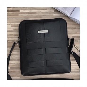 Burberry Leather Shoulder Bag ,28CM - 버버리 레더 남성용 숄더백,BURB0072 ,28cm,블랙