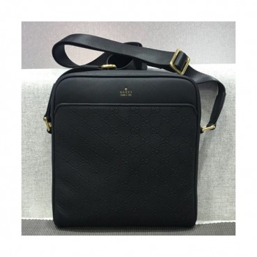 Gucci 2018 Leather Shoulder Bag ,25.5CM - 구찌 2018 레더 남성용 숄더백 ,GUB0220 ,25.5cm,블랙