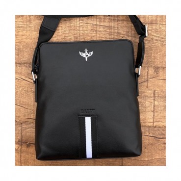 Bally 2018 Leather Shoulder Bag,28cm  - 발리 2018 레더 남성용 숄더백 BALB0005,28cm,블랙