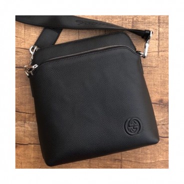 Gucci 2018 Leather Shoulder Bag ,25CM - 구찌 2018 레더 남성용 숄더백 GUB0209 ,25cm,블랙