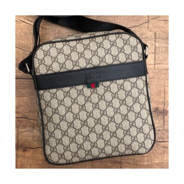 Gucci 2018 Leather Shoulder Bag ,26CM - 구찌 2018 레더 남성용 숄더백 GUB0208 ,26cm,베이지