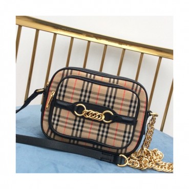 Burberry 2019 Leather Camera Shoulder Bag ,19.5CM - 버버리 2019 레더 남여공용 카메라 숄더백,BURB0055 ,19.5cm,블랙
