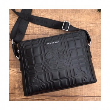 Burberry 2018 Leather Shoulder Bag ,32CM - 버버리 2018 레더 남성용 숄더백,BURB0048 ,32cm,블랙