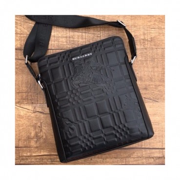 Burberry 2018 Leather Shoulder Bag ,25CM - 버버리 2018 레더 남성용 숄더백,BURB0047 ,25cm,블랙