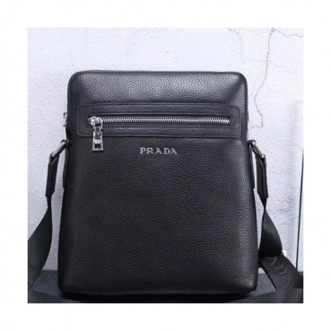 Prada Leather Shoulder Bag,25CM - 프라다 레더 남성용 숄더백,PRAB0012,25cm,블랙
