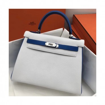 Hermes Kelly Togo Leather Tote Shoulder Bag ,28cm - 에르메스 켈리 토고 레더 여성용 토트 숄더백 HERB0545,28cm,화이트
