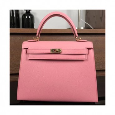 Hermes Kelly Epsom Leather Tote Shoulder Bag ,25cm - 에르메스 켈리 엡송 레더 여성용 토트 숄더백 HERB0544,25cm,핑크