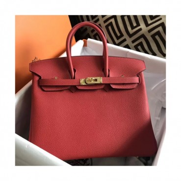 Hermes Birkin Togo Leather Tote Shoulder Bag ,25cm - 에르메스 버킨 토고 레더 여성용 토트 숄더백 HERB0527,25cm,다크레드