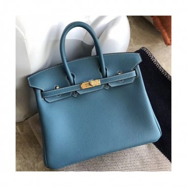 Hermes Birkin Togo Leather Tote Shoulder Bag ,25cm - 에르메스 버킨 토고 레더 여성용 토트 숄더백 HERB0519,25cm,다크블루