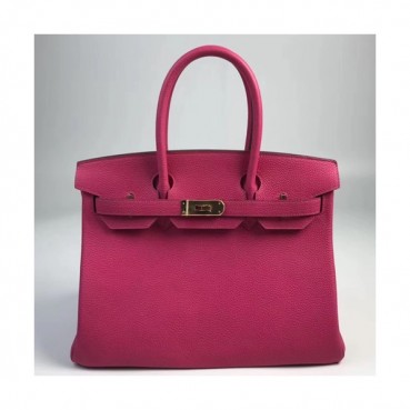 Hermes Birkin Togo Leather Tote Shoulder Bag ,30cm - 에르메스 버킨 토고 레더 여성용 토트 숄더백 HERB0515,30cm,핑크