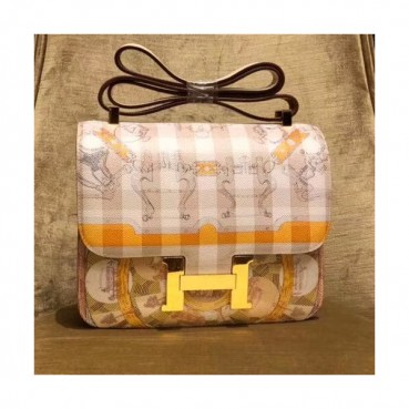 Hermes Constance Epsom Leather Shoulder Bag,24cm - 에르메스 콘스탄스 엡송 레더 여성용 숄더백 HERB0495, 24cm,옐로우