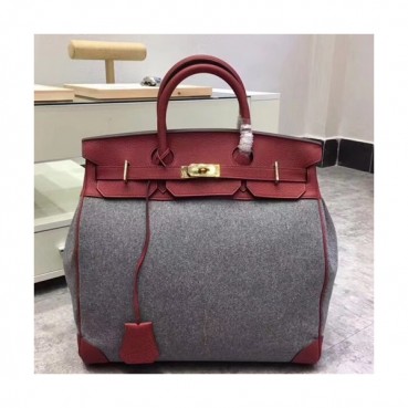 Hermes Birkin Melton&Togo Leather Tote Shoulder Bag ,40cm - 에르메스 버킨 멜텐&토고 레더 여성용 토트 숄더백 HERB0493,40cm,와인