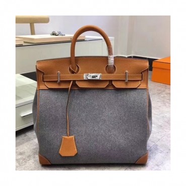 Hermes Birkin Melton&Togo Leather Tote Shoulder Bag ,40cm - 에르메스 버킨 멜텐&토고 레더 여성용 토트 숄더백 HERB0492,40cm,브라운