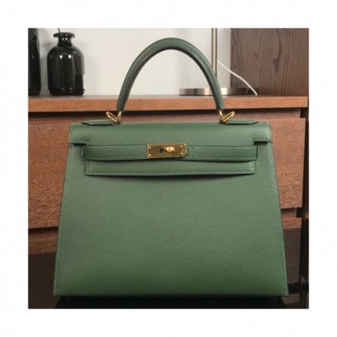 Hermes Kelly Epsom Leather Tote Shoulder Bag ,28cm - 에르메스 켈리 엡송 레더 여성용 토트 숄더백 HERB0408,28cm,다크그린