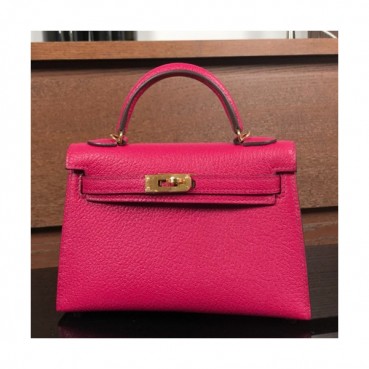 Hermes Mini Kelly 2 Goat Skin Tote Shoulder Bag , - 에르메스 미니 켈리 2 고트 스킨 여성용 토트 숄더백 HERB0274,레드