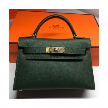 Hermes Mini Kelly 2 Epsom Leather Tote Shoulder Bag , - 에르메스 미니 켈리 2 엡송 레더 여성용 토트 숄더백 HERB0217,카키
