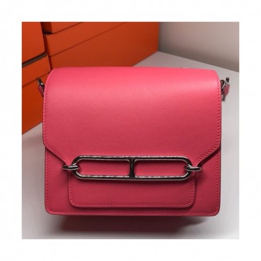 Hermes Roulis Swift Leather Shoulder Bag ,19cm - 에르메스 룰리스 스위프트 레더 여성용 숄더백 HERB0186,19cm,핑크
