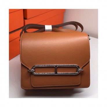 Hermes Roulis Swift Leather Shoulder Bag ,19cm - 에르메스 룰리스 스위프트 레더 여성용 숄더백 HERB0181,19cm,브라운
