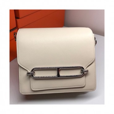 Hermes Roulis Swift Leather Shoulder Bag ,19cm - 에르메스 룰리스 스위프트 레더 여성용 숄더백 HERB0180,19cm,크림
