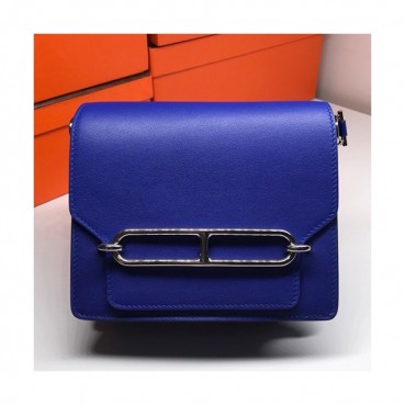 Hermes Roulis Swift Leather Shoulder Bag ,19cm - 에르메스 룰리스 스위프트 레더 여성용 숄더백 HERB0176,19cm,블루